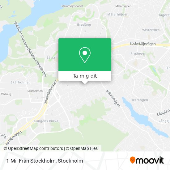 1 Mil Från Stockholm karta