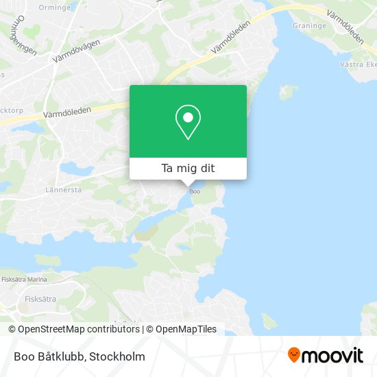 Boo Båtklubb karta