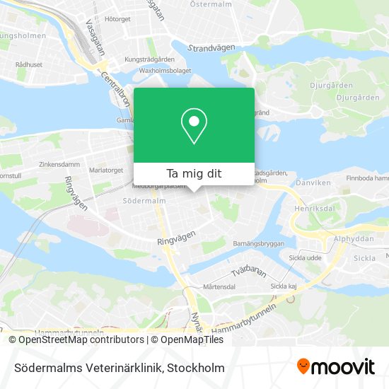 Södermalms Veterinärklinik karta