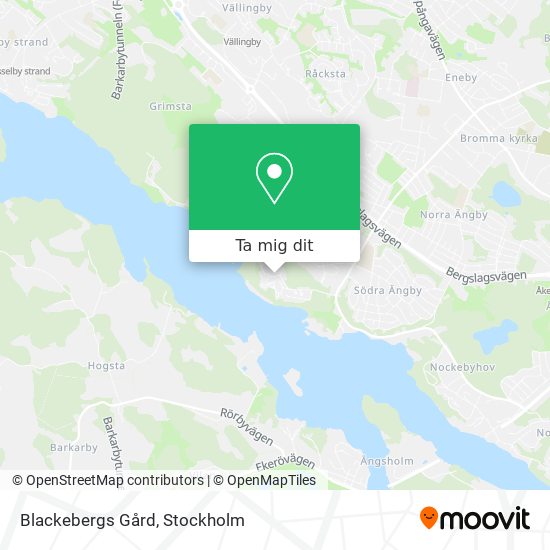 Blackebergs Gård karta