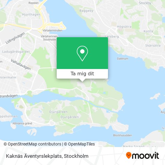 Kaknäs Äventyrslekplats karta