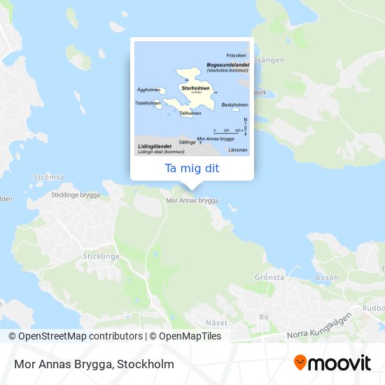 Mor Annas Brygga karta