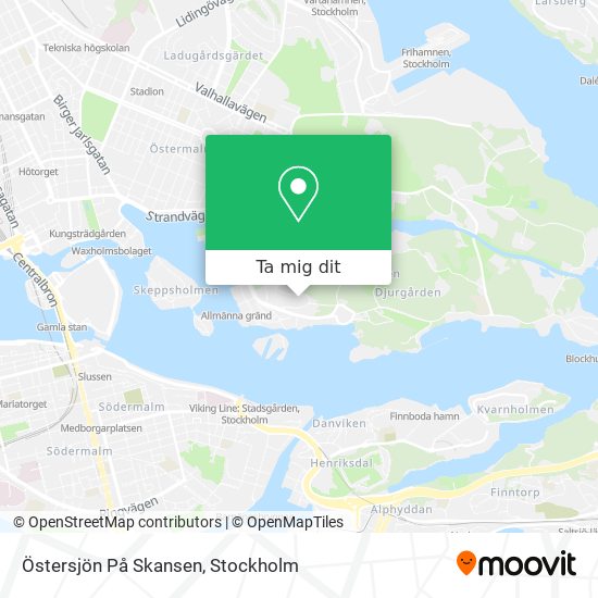 Östersjön På Skansen karta