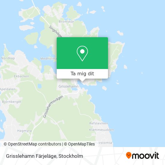 Grisslehamn Färjeläge karta