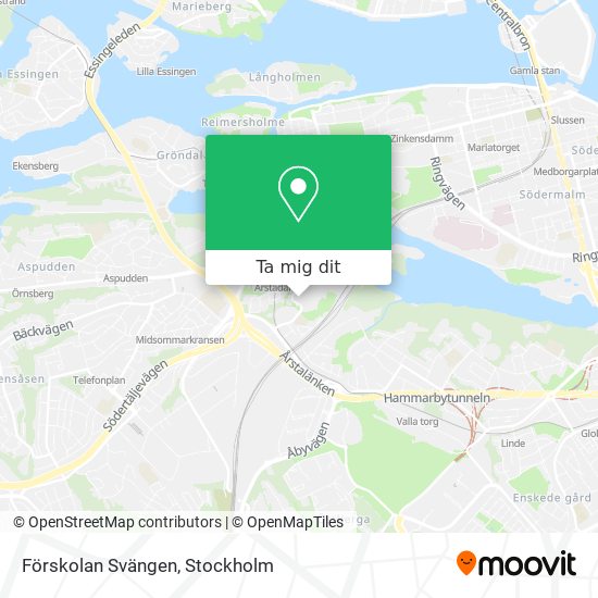 Förskolan Svängen karta