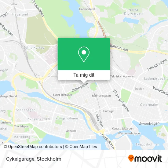 Cykelgarage karta