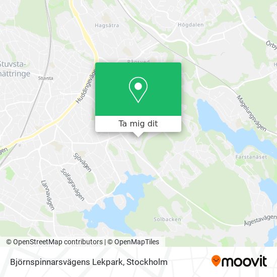 Björnspinnarsvägens Lekpark karta