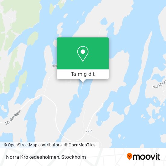 Norra Krokedesholmen karta