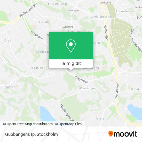 Gubbängens Ip karta