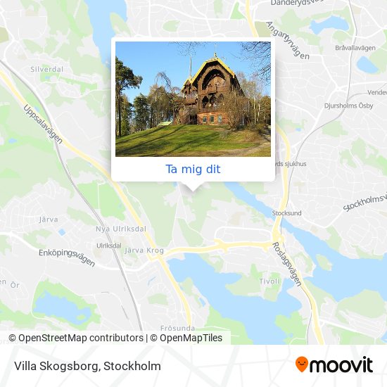 Villa Skogsborg karta