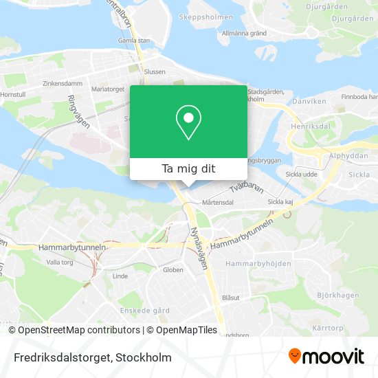 Fredriksdalstorget karta