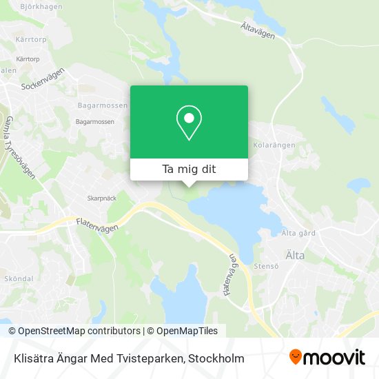 Klisätra Ängar Med Tvisteparken karta