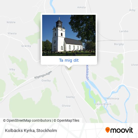 Kolbäcks Kyrka karta