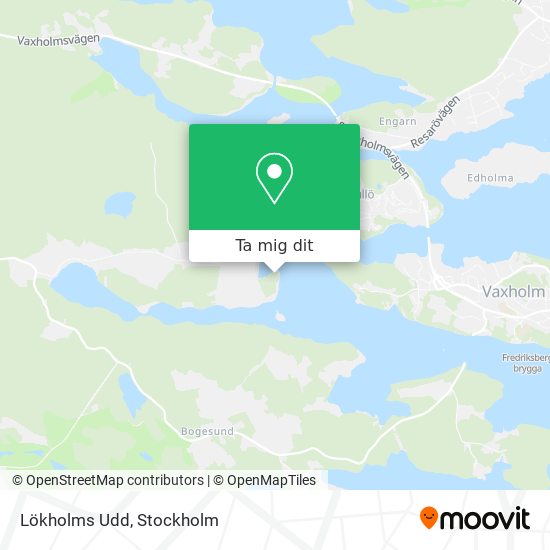 Lökholms Udd karta