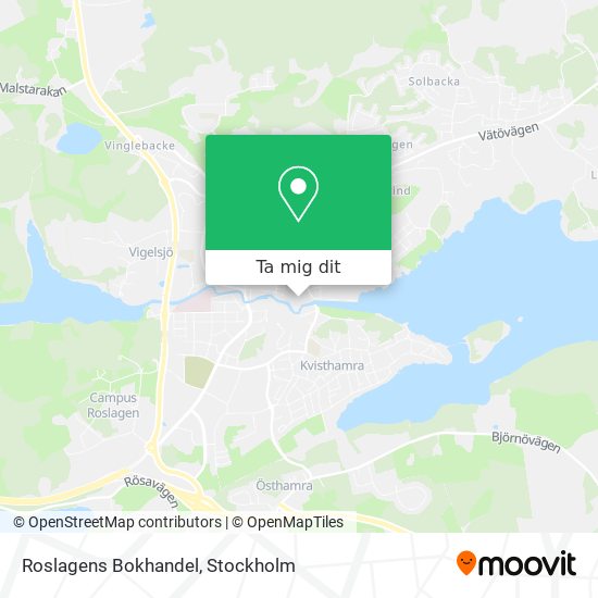 Roslagens Bokhandel karta