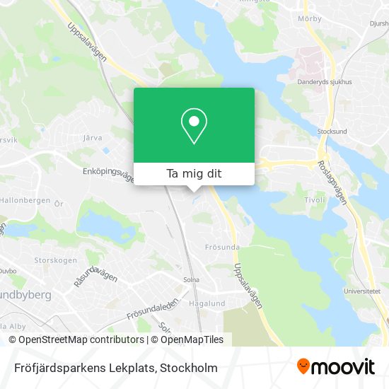 Fröfjärdsparkens Lekplats karta