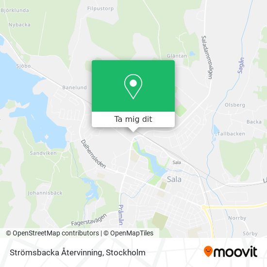 Strömsbacka Återvinning karta