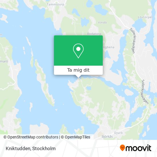 Kniktudden karta