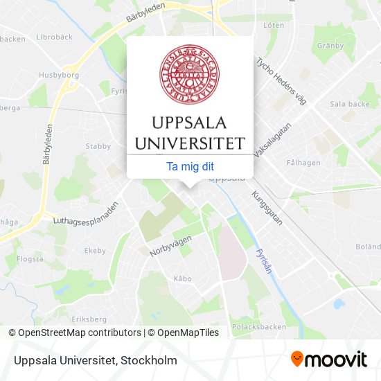 Uppsala Universitet karta