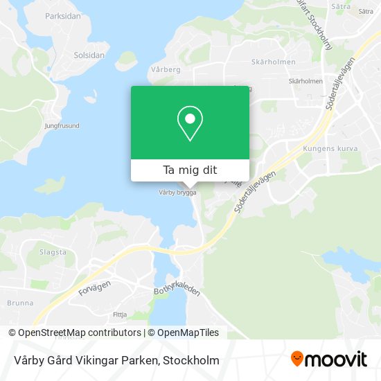 Vårby Gård Vikingar Parken karta