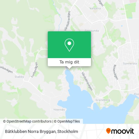 Båtklubben Norra Bryggan karta