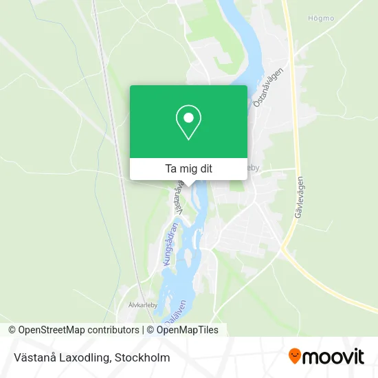 Västanå Laxodling karta