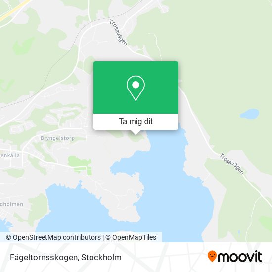 Fågeltornsskogen karta