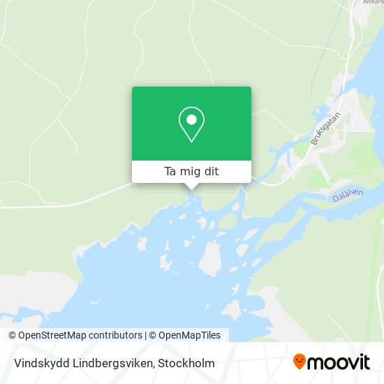 Vindskydd Lindbergsviken karta