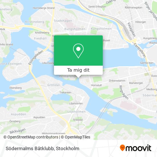 Södermalms Båtklubb karta