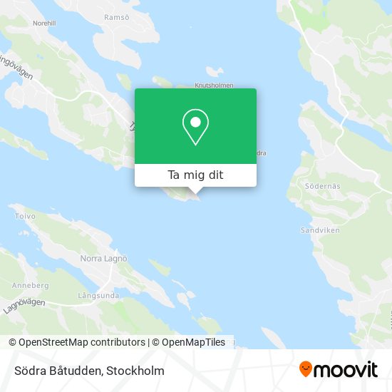 Södra Båtudden karta