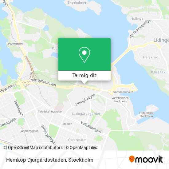 Hemköp Djurgårdsstaden karta