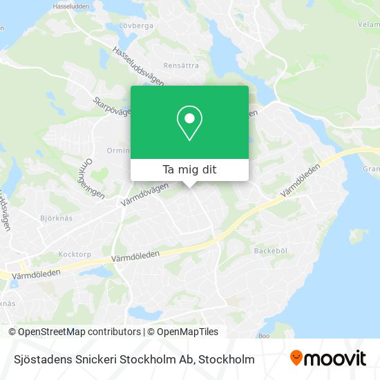 Sjöstadens Snickeri Stockholm Ab karta