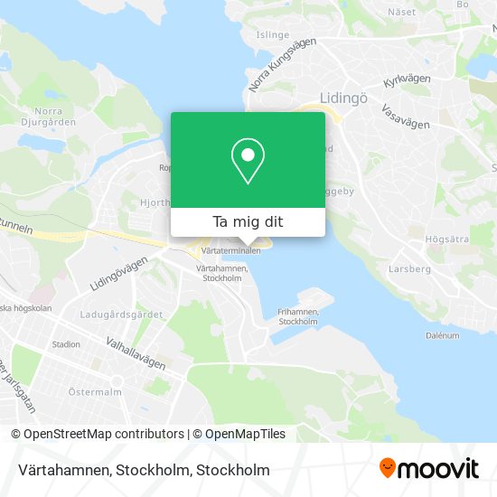 Värtahamnen, Stockholm karta