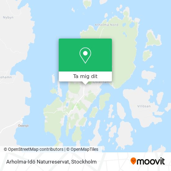 Arholma-Idö Naturreservat karta