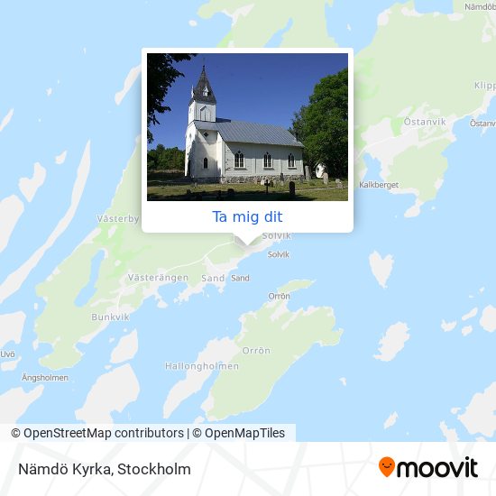 Nämdö Kyrka karta