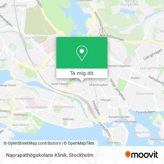 Naprapathögskolans Klinik karta