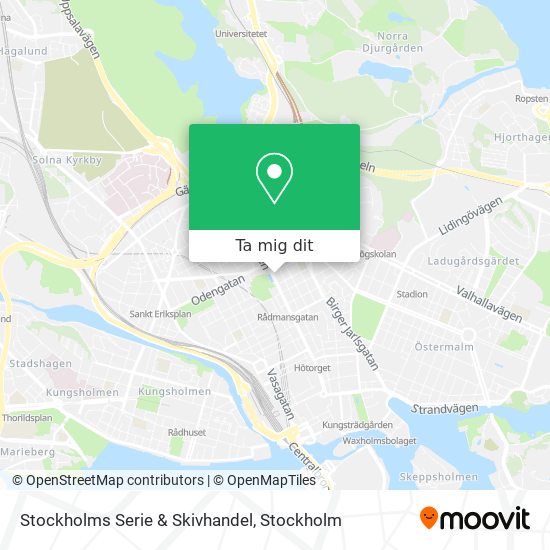 Stockholms Serie & Skivhandel karta