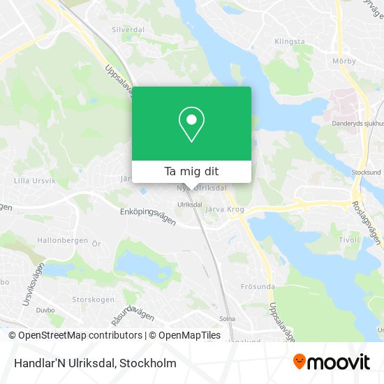 Handlar'N Ulriksdal karta