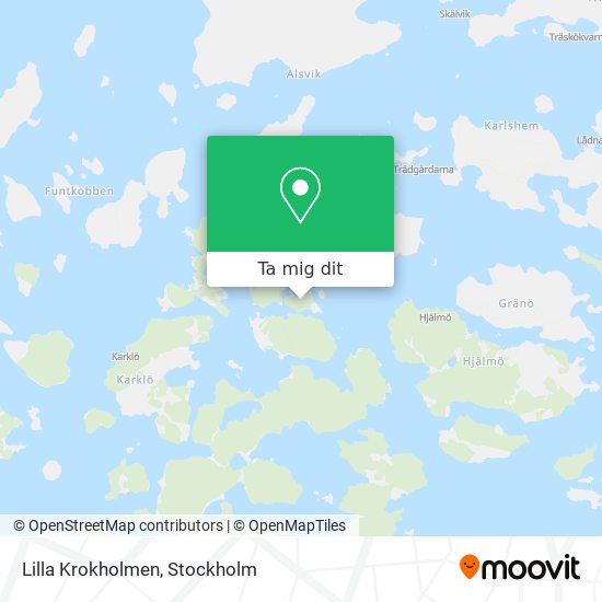 Lilla Krokholmen karta