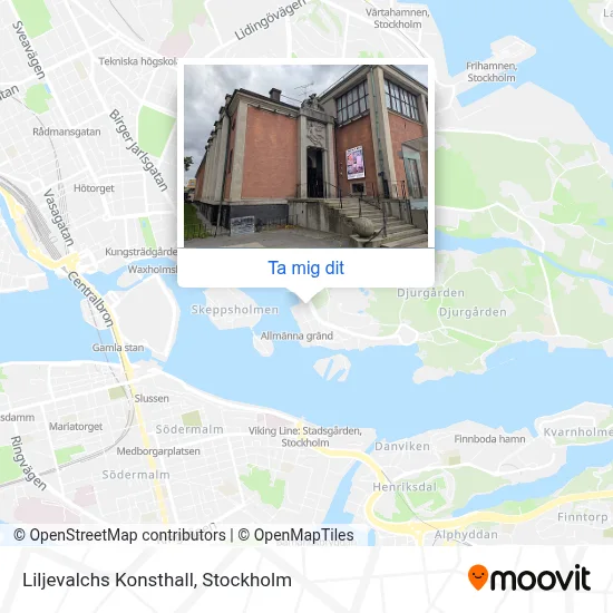 Liljevalchs Konsthall karta
