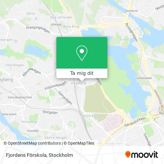 Fjordens Förskola karta