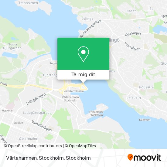 Värtahamnen, Stockholm karta
