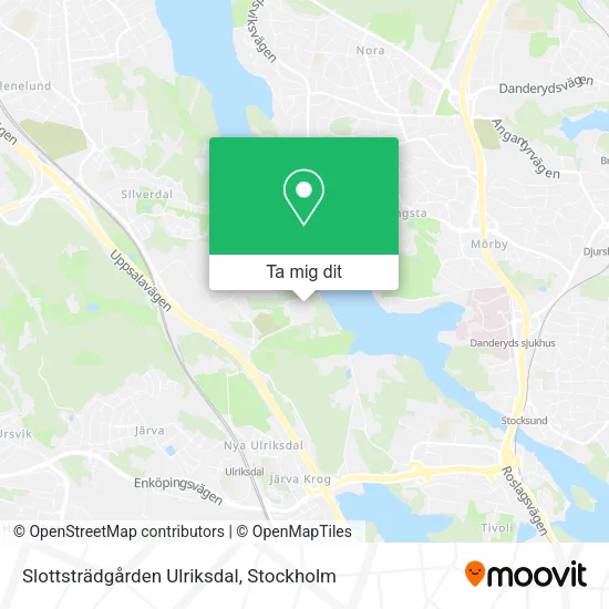 Slottsträdgården Ulriksdal karta