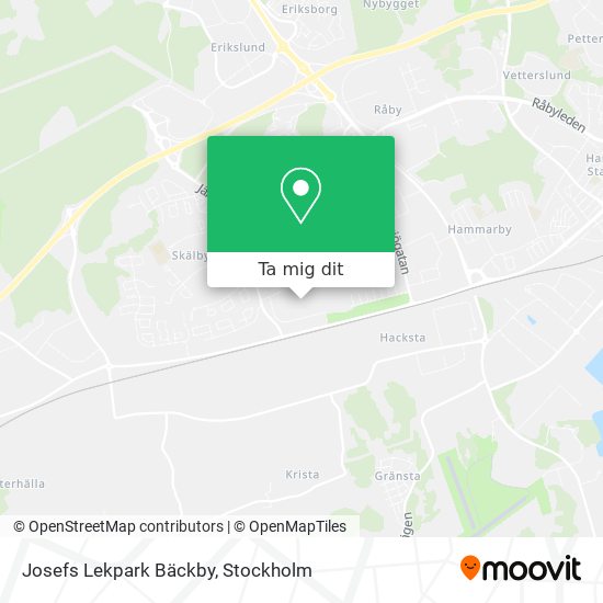 Josefs Lekpark Bäckby karta