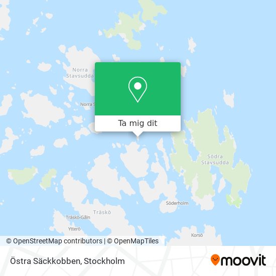 Östra Säckkobben karta