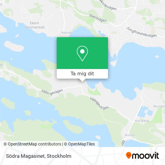 Södra Magasinet karta