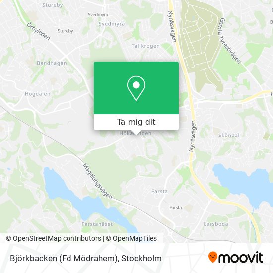 Björkbacken (Fd Mödrahem) karta