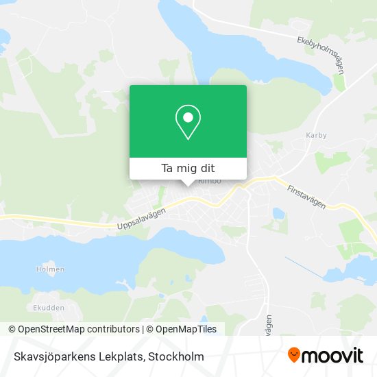 Skavsjöparkens Lekplats karta