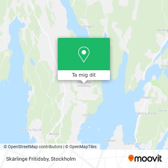 Skärlinge Fritidsby karta