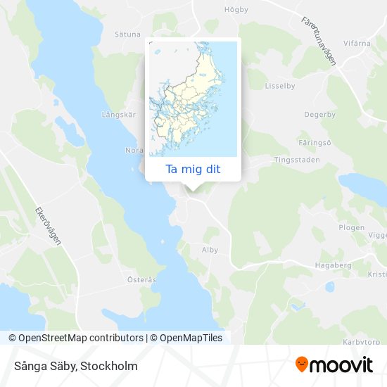 Sånga Säby karta